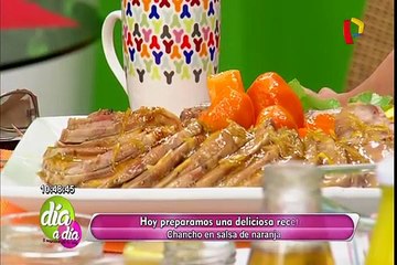 Aprende una receta casera para preparar cerdo en salsa de naranja