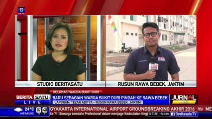 Warga eks Bukit Duri Senang di Rusun Rawa Bebek