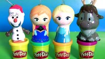Play Doh Surprise Eggs Disney Frozen Christmas Ornaments Anna Elsa Sven Olaf Shopkins Peppa Pig