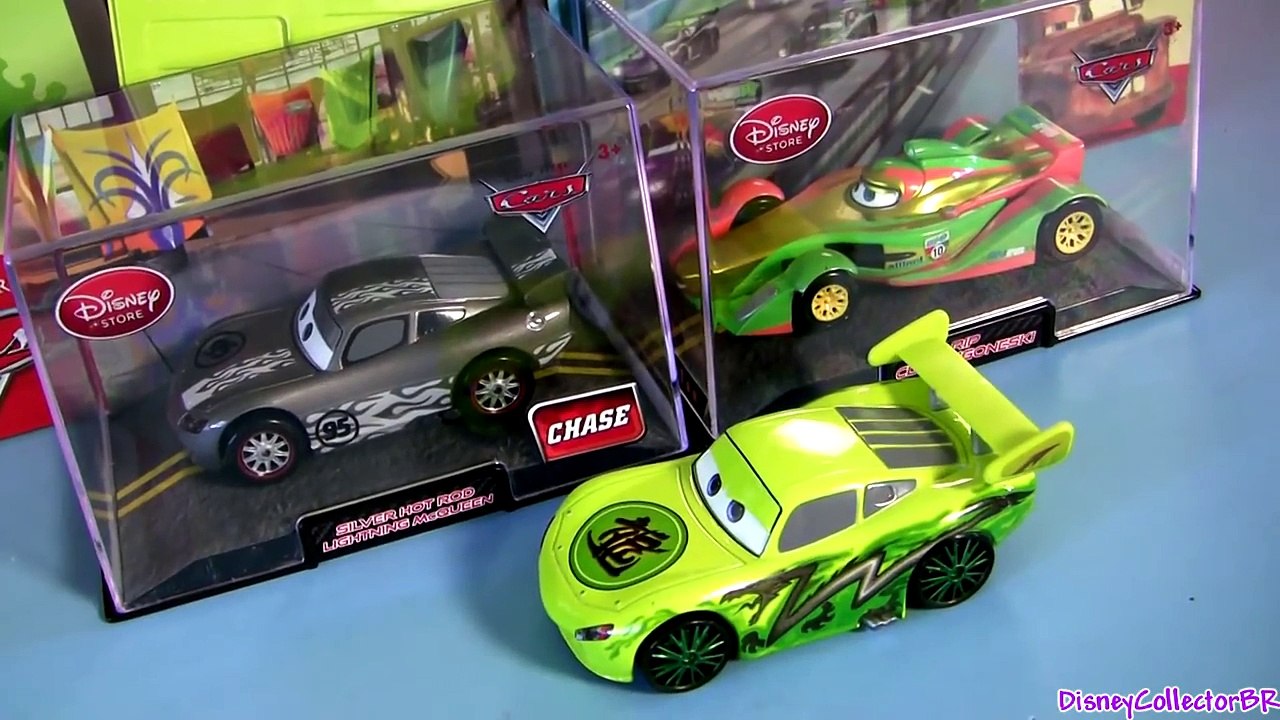 Cars2 Metallic Rip Clutchgoneski Silver Hot Rod Green Dragon Lightning McQueen DisneyPixarCars