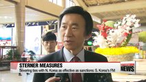 Severing ties with N. Korea as effective as sanctions: S. Korea's FM