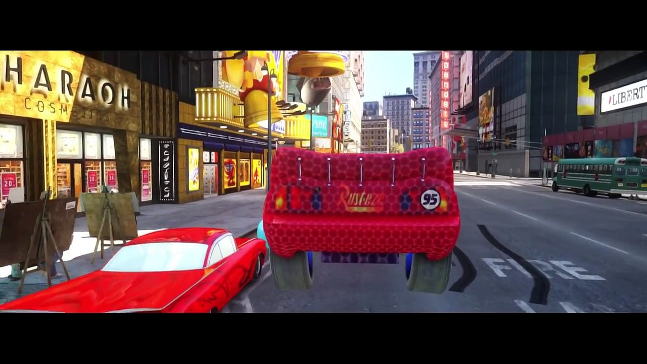 Avengers Iron Man & Spiderman with Custom Spider-man Lightning McQueen Cars & Blue McQueen Car FUN!