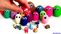 25 Play-Doh Surprise Googly Eyes BigHero6 Cars Minions - PlayDough Ojos Saltones Huevos Sorpresa
