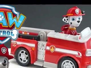 Download Video: Paw Patrol La Pat Patrouille Marshall Camion de Pompiers Jouets