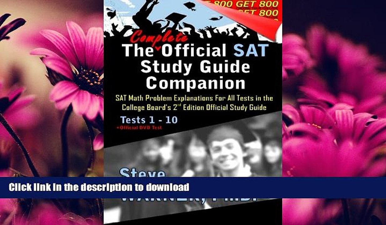 READ  The Complete Official SAT Study Guide Companion: SAT Math Problem Explanations For All