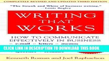 [Read PDF] Writing That Works, 3e: How to Communicate Effectively in Business Download Online