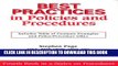 [Read PDF] Best Practices in Policies and Procedures: Methods for finding policies and procedures