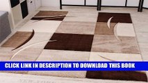 [New] Designer Carpet With Contour Cut Chequered In Brown And Beige, Size:120x170 cm Exclusive