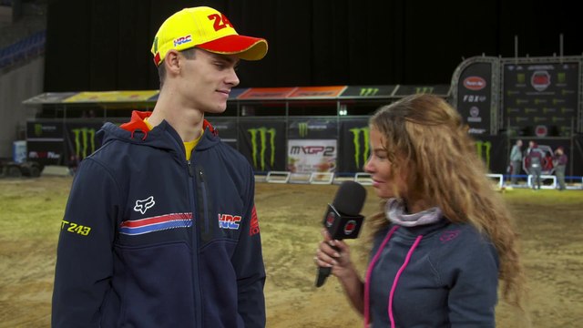 Pit chat with Tim Gajser MONSTER ENERGY SMX Riders' Cup 2016 - MXGPTV
