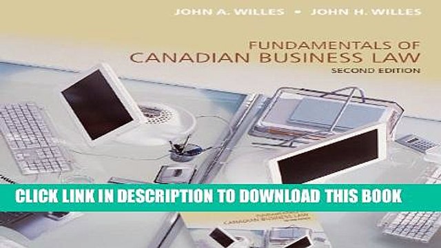 [Read PDF] Fundamentals of Canadian Business Law, Second Edition Ebook Online
