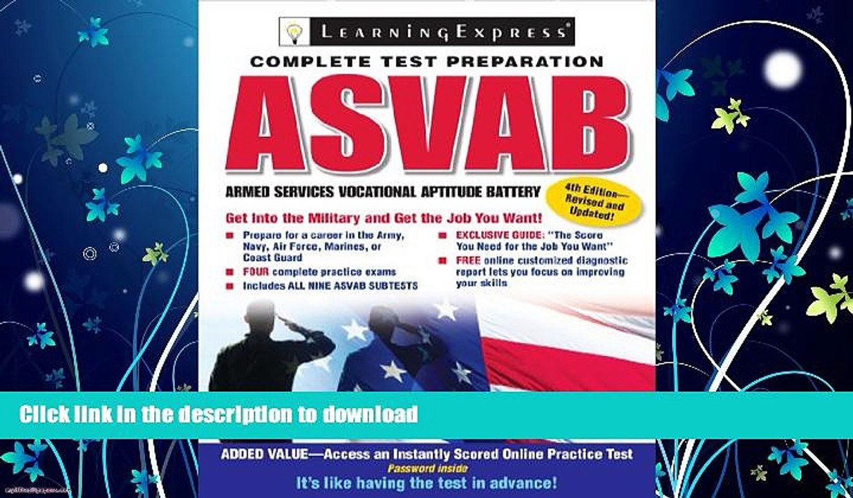 READ  ASVAB: Armed Services Vocational Aptitude Battery (Armed Services Vocational Aptitude