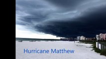 Hurricane Matthew arriving in Miami 2016