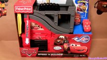 Disney Cars Wheelies Playset Speed and Sounds Lightning Mcqueen Mater Race Track in Radiator Springs