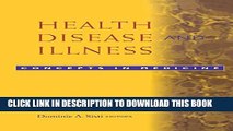 [PDF] Health, Disease, and Illness: Concepts in Medicine Popular Colection