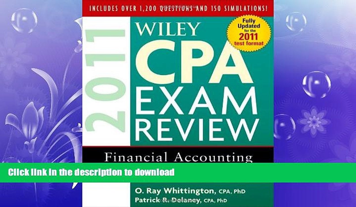 FAVORITE BOOK  Wiley CPA Exam Review 2011, Financial Accounting and Reporting (Wiley CPA