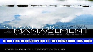 [PDF] Strategic Management: A Competitive Advantage Approach, Concepts   Cases (15th Edition)