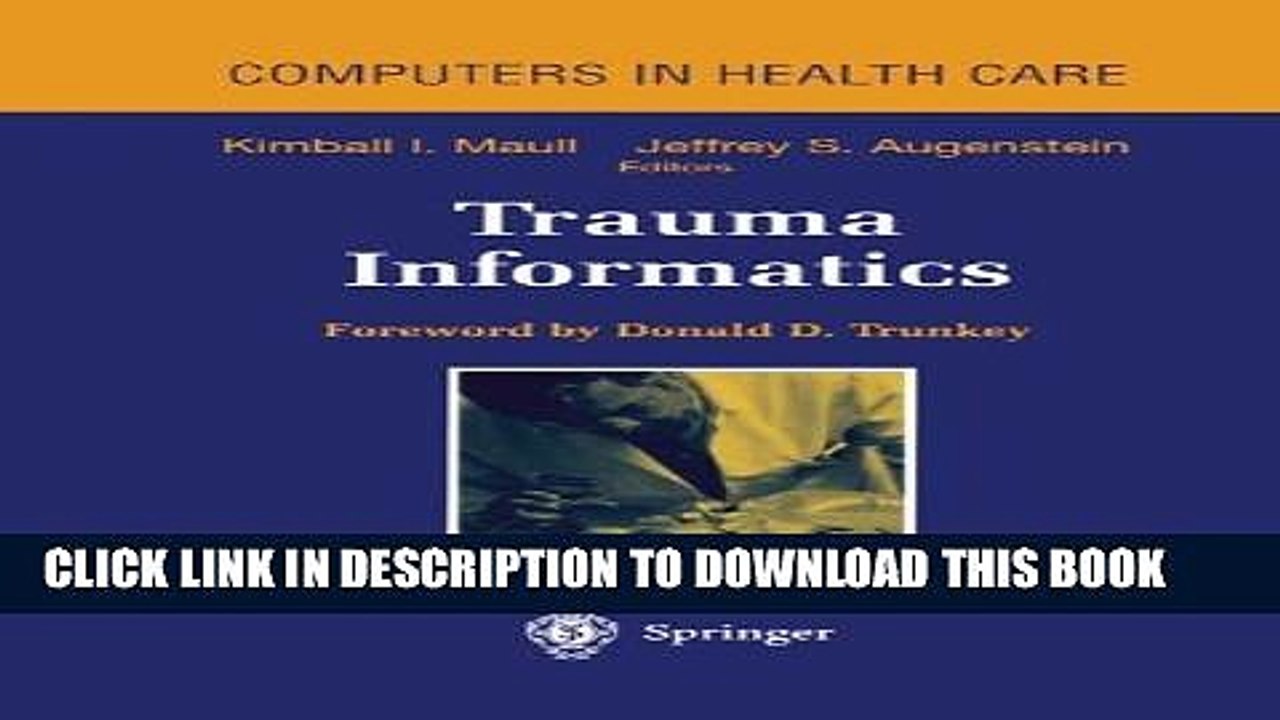[PDF] Trauma Informatics (Health Informatics) [Online Books]