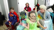Spiderman vs Frozen Elsa Magic Show! Snow White Frozen Anna Superman Ariel Tinkerbell Compilation