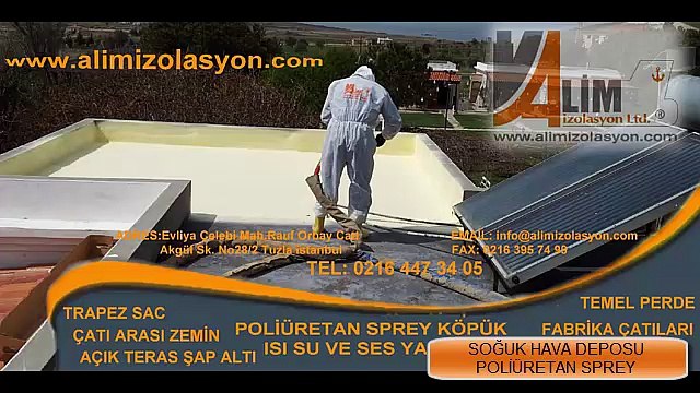 ALİM İZOLASYON SOĞUK HAVA DEPOSU POLİÜRETAN SPREY