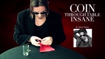 How to Do the Coin through Table Trick - Coin and Card Magic Tricks Revealed