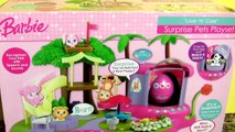 Barbie Love n Care Surprise Pets Park Playset Talking Barbie Doll with Slide Pool Swing Kinder Eggs