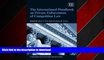 FAVORIT BOOK The International Handbook on Private Enforcement of Competition Law (Elgar Original