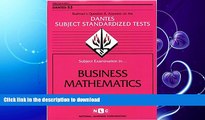 READ BOOK  DSST Business Mathematics (Passbooks) (DANTES SUBJECT STANDARDIZED TESTS (DANTES))