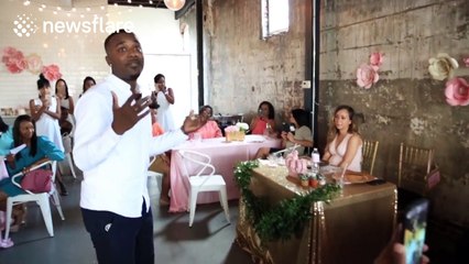 Baby shower party turns into sweet surprise proposal