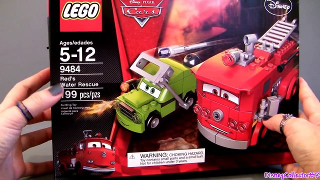 Lego Cars 2 Reds Water Rescue 9484 Fire truck Red & Lemon Acer with Torch Disney Buildable toys