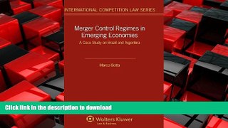 FAVORIT BOOK Merger Control Regimes in Emerging Economies: A Case Study on Brazil and Argentina