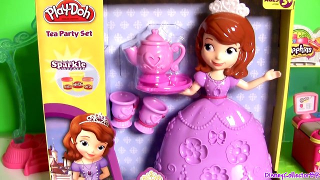 Play Doh Sparkle Princess Sofia Tea Party Set from Disney Junior Sofia the First glitter play doh