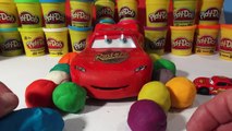 Play Doh Surprise Eggs, Pixar Cars Lightning McQueen and 12 Play Doh Surprise Eggs with Giant Lightn