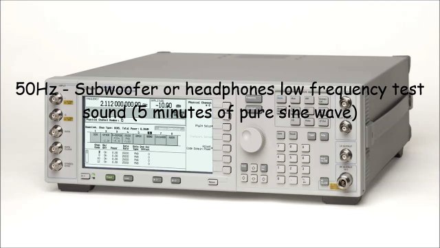 50Hz - Subwoofer or headphones low frequency test sound (5 minutes of pure sine wave)