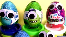 Disney Pixar Monsters University Googly Eyes Surprise Eggs Play Doh Huevos Sorpresa by Blutoys