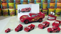 Disney Pixar Cars Lightning McQueen we use Play Doh to make Pavement Scraping McQueen