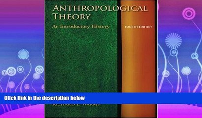 Online eBook Anthropological Theory: An Introductory History