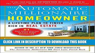 [Read PDF] The Automatic Millionaire Homeowner: A Lifetime Plan to Finish Rich in Real Estate