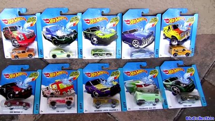 下载视频: 10 Color Changers Cars Hot Wheels Switch N Spray FULL SET Playset by Blu Toys Club Surprise