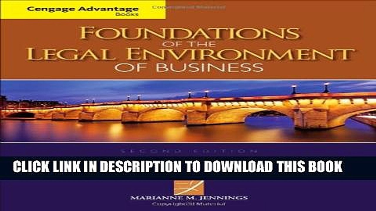 [PDF] Cengage Advantage Books: Foundations of the Legal Environment of Business Full Colection