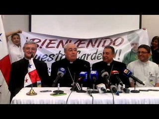 Llegada del Cardenal de Panamá, José Luis Lacunza