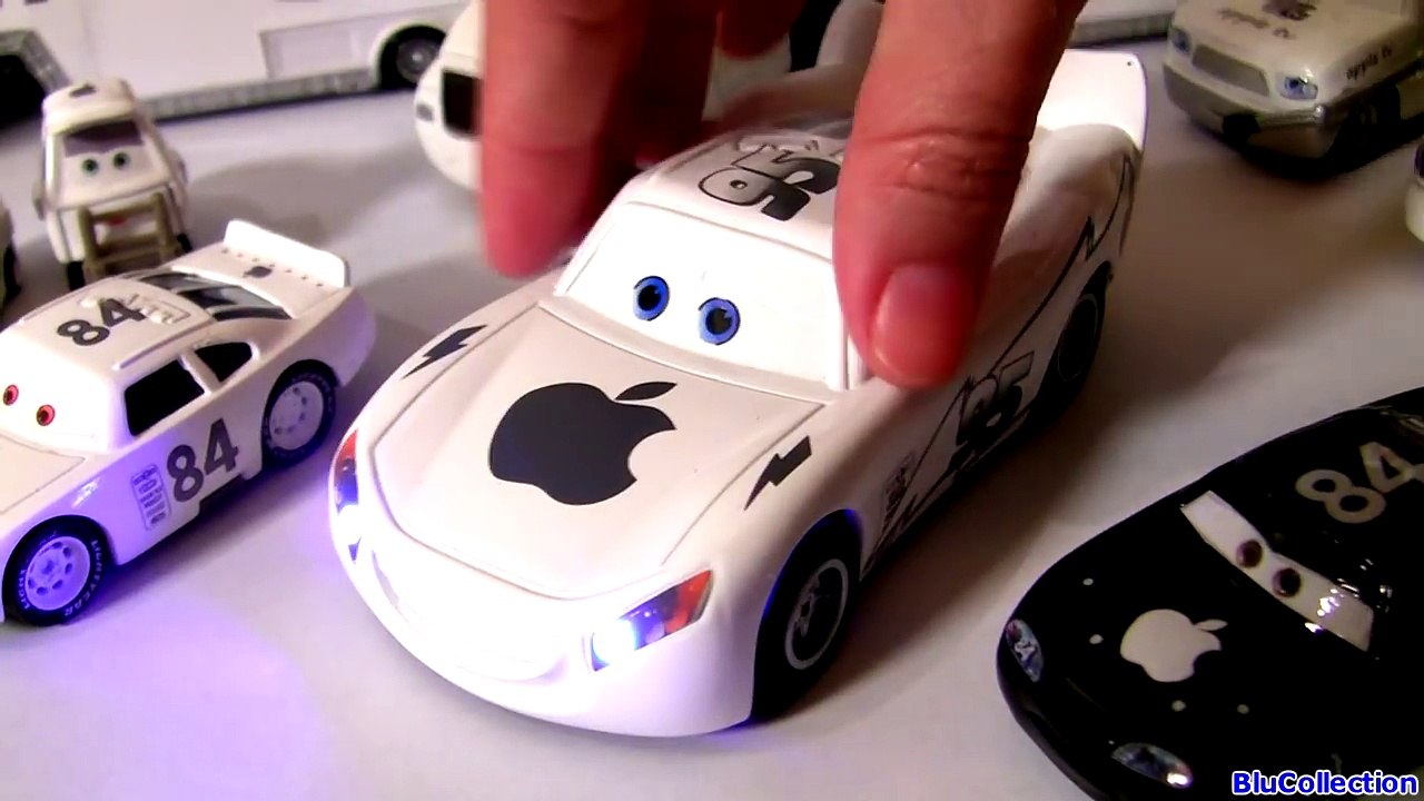 Disney Cars Apple Mac ICar Set Truck Hauler, Pit Crew Chief, Tow Truck, McQueen ディズニー ピクサー カーズ