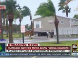 Damaging winds and rain from Hurricane Matthew hit Florida coastline