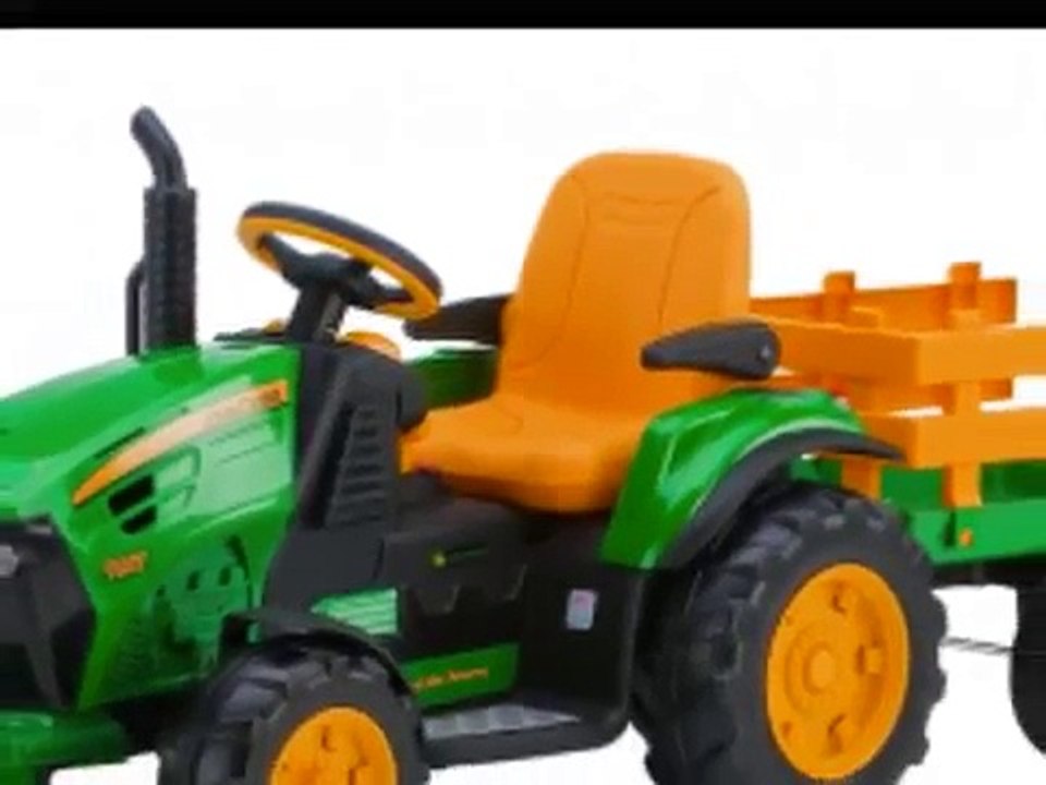 Peg Perego John Deere Ground Force Tracteur avec Remorque Jouet