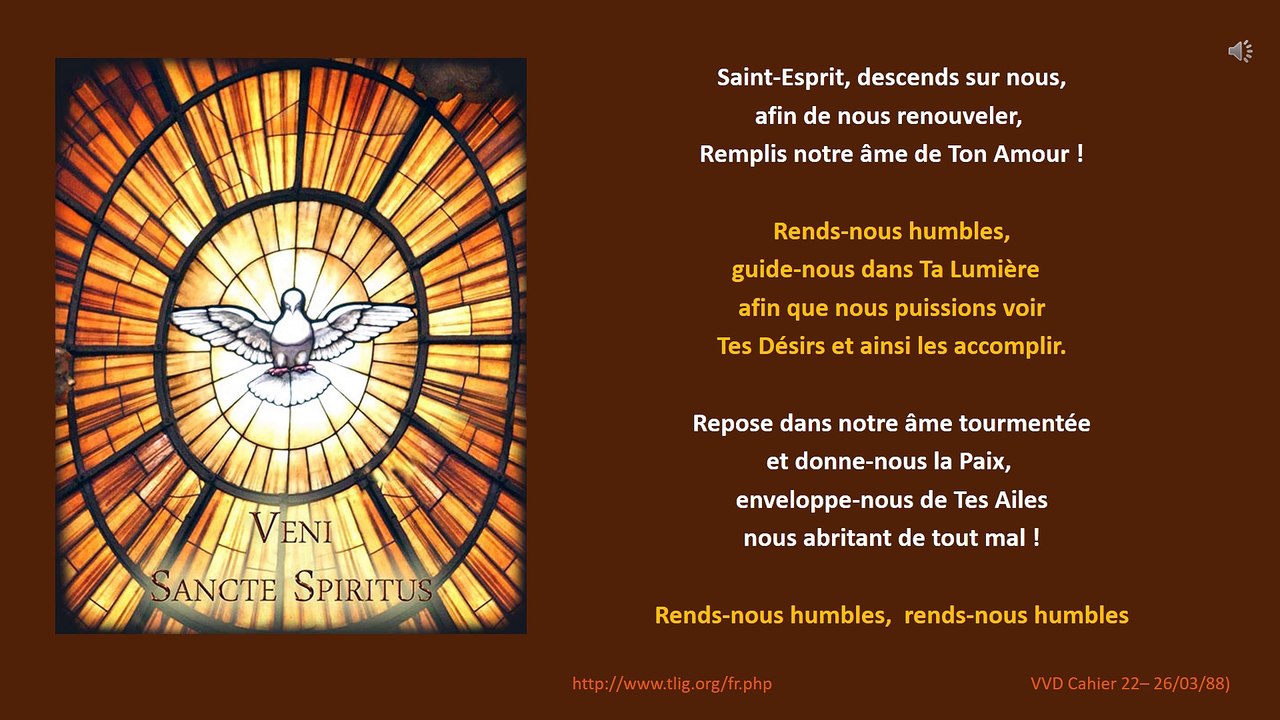 Saint Esprit descends sur nous / La Vraie Vie en Dieu 26.03.88 Vidéo