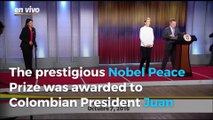 Nobel Peace Prize awarded to Juan Manuel Santos