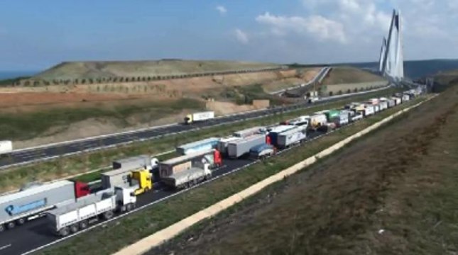 Yavuz Sultan Selim Köprüsü'ndeki Çalışma Trafiği Aksattı