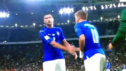 Italia Spagna - Graziano Pellè non dà la mano al ct Ventura