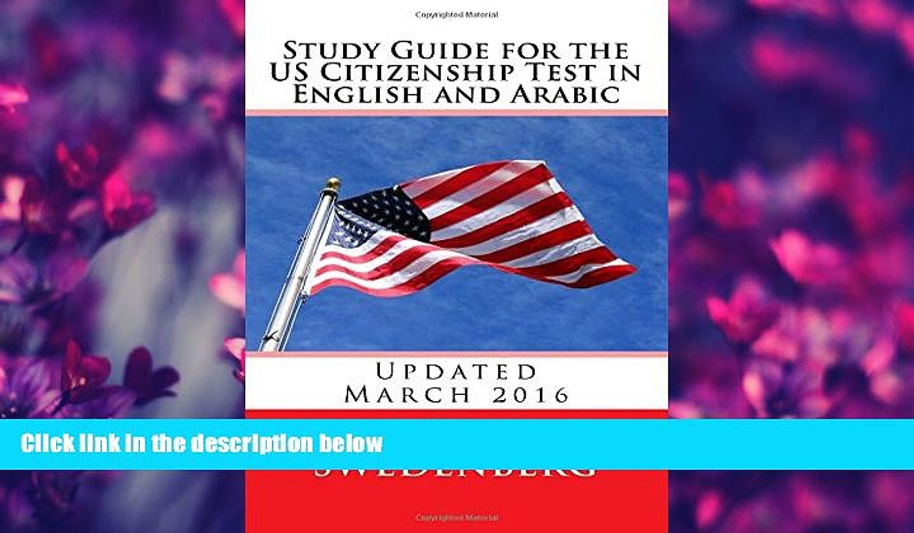 Free [PDF] Downlaod  Study Guide for the US Citizenship Test in English and Arabic: Updated March