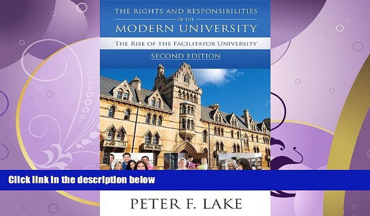different   The Rights and Responsibilities of the Modern University: The Rise of the Facilitator
