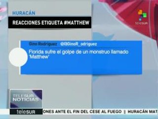 Usuarios de Twitter preocupados ante amenaza de Matthew en EE.UU.
